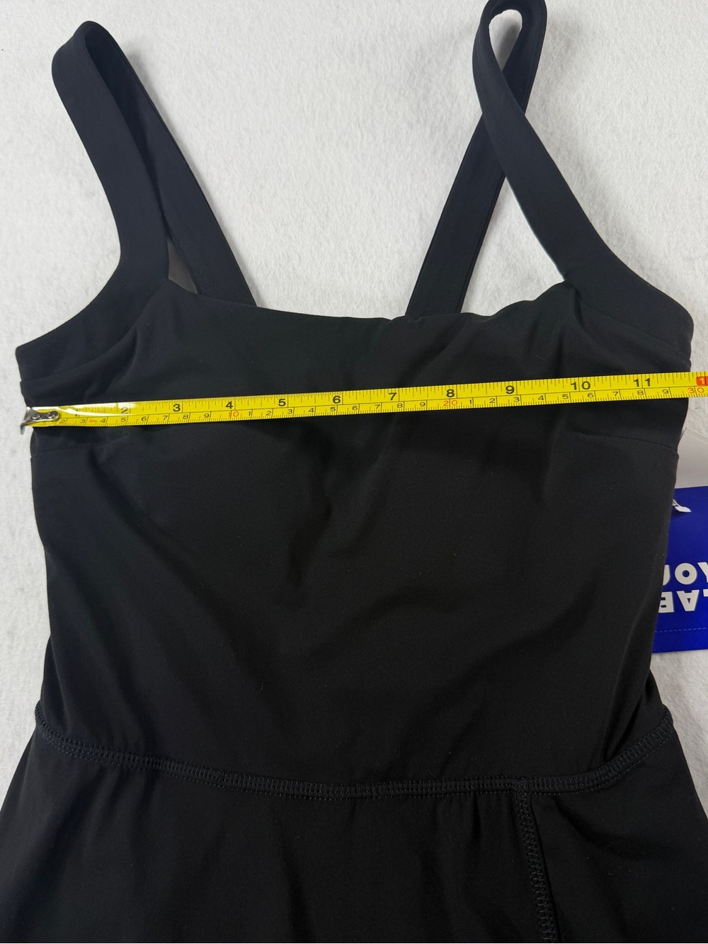 NWT JoyLab Black Active Dress Built In Pull Down Shorts Square Neck XS - Picture 5 of 11